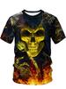 Summer Fashion Trend Hip-hop Cool 3D Printed Personalized T-shirt for Men's Casual and Comfortable Short Sleeved T-shirt