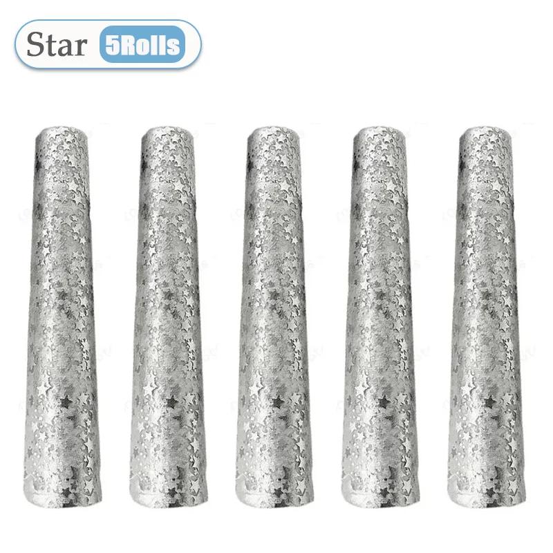 1-10Rolls Silver Star Packaging Mesh Handmade Account Gift Packaging Decoration DIY Packaging Premium Feel Mesh Scrapbook Paper