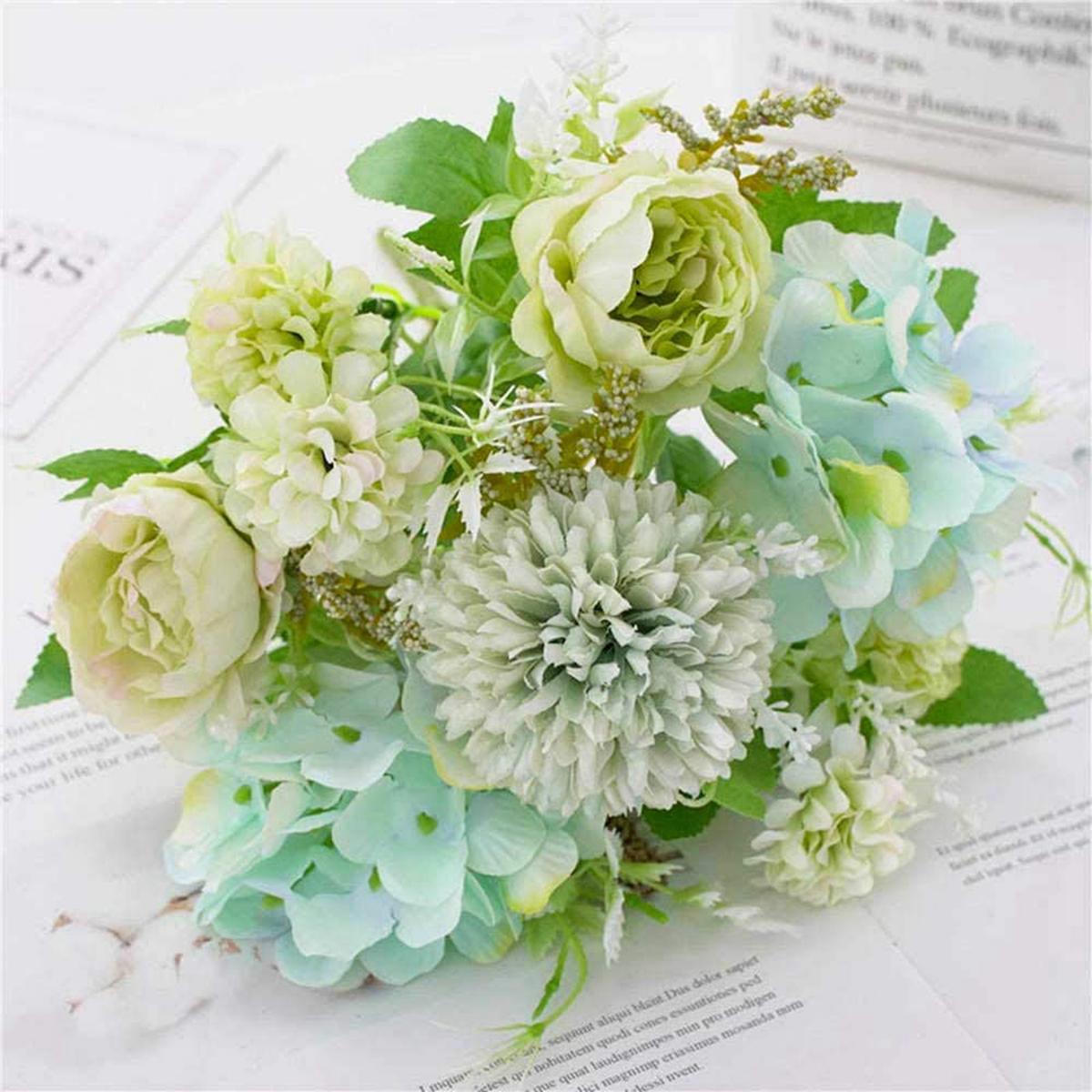 

1 шт. Искусственные цветы Дешевые Шелковые Гортензии Рождественские Украшения для Дома Сада Вечеринки Свадьбы Свадебные Аксессуары Искусственный Пион