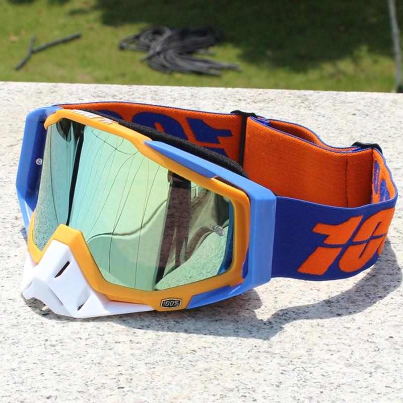 Motorcycle Goggles Off-Road Riding Safety Windproof Sports Eyewear With Full Frame PC Lens Unisex