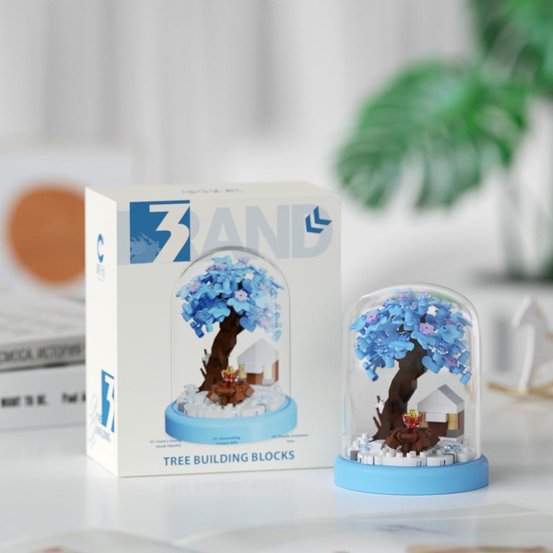 Secret Garden Flower Building Blocks: Rose & Carnation Potted Plant Toy - Perfect for Children's Play and Teacher's Day Gifts