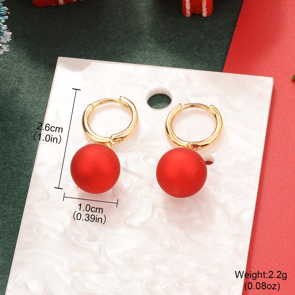 

Red Geometric Minimalist Earrings for Valentine s Day, New Year & Christmas