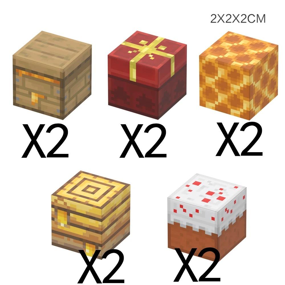 Animal Wheat Block Scene Building Mine World Magnetic Base Plate Magnetic Building Block Toys Children's Toys Gift DIY 2CM X045