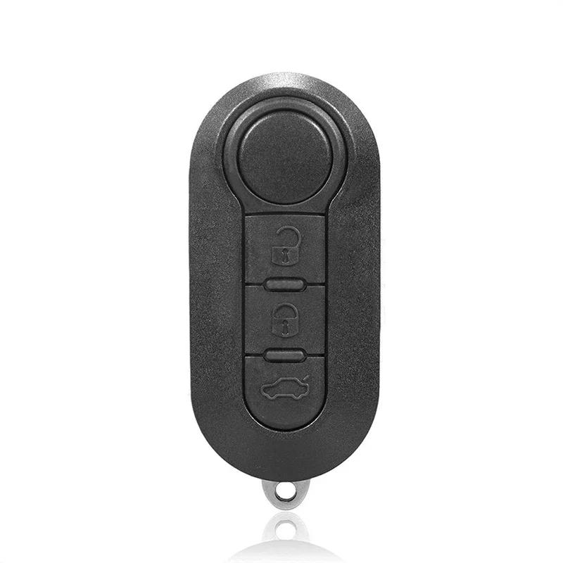 For Fiat Ducato Doblo 500 500L Punto Bravo Panda 3 Button Remote Car Key Case Replacement Sip22 Auto Floding Key Shell Cover