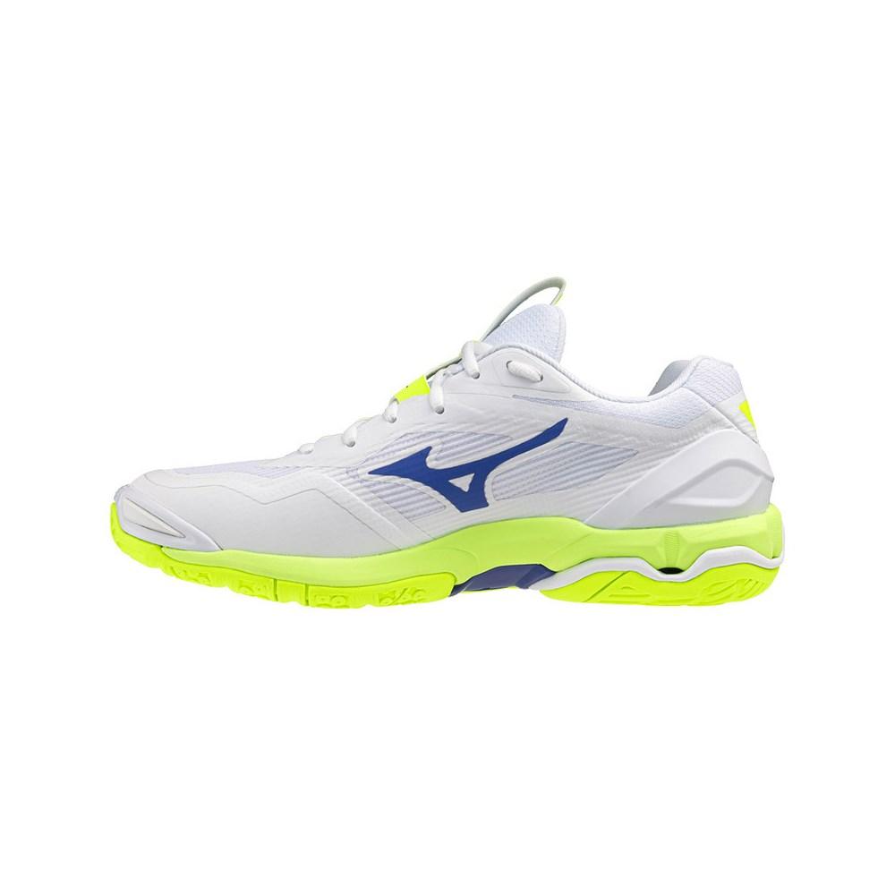 Mizuno Wave Stealth 6 Sneakers Textile/Synthetic White/Light Yellow/Dazzling Blue