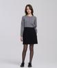 Reve Hearted Tempo Pleated Mini Skirt - Black