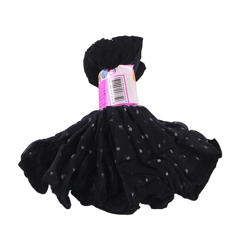 

Прозрачные носки в черный горошек Ультратонкие Эластичные Женские Кристальные Шелковые Носки Нейлон Модные Женские Летние Короткие Носки до щиколотки 5pairs