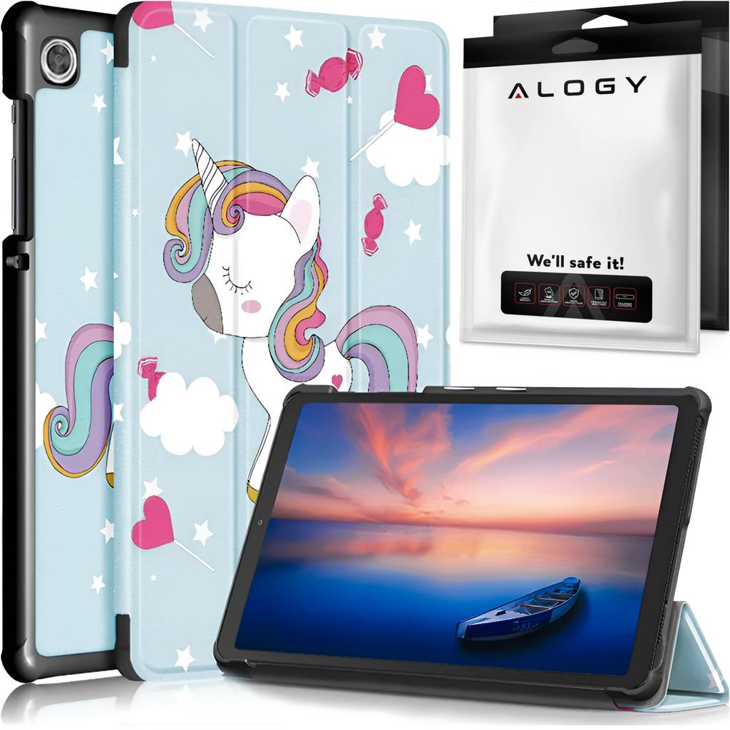 Case for Samsung Galaxy Tab A9 2023 8.7" X110/X115 Tablet Case Alogy Book Cover Unicorn Blue