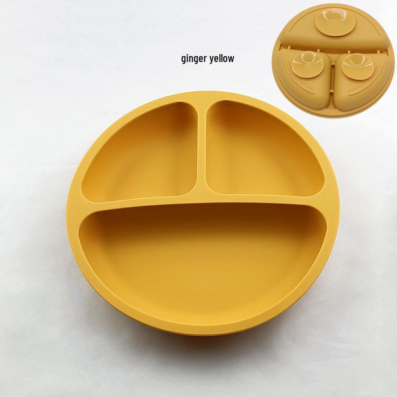 Spot Silicone Divided Baby Plate - Suction Bowl for Infant Feeding and Training
