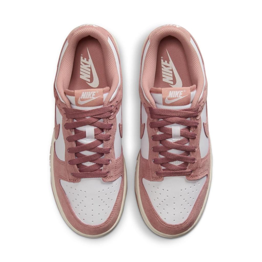 IB4417-102 NIKE DUNK LOW WHITE PINK (Women's)