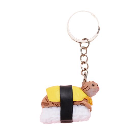 

Суши Еда Кошка ПВХ Животное Кулон Брелок Сумочка Подвесные Аксессуары