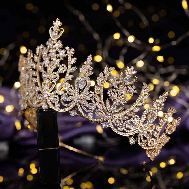 Classic Tiara Fashionable Design CZ Bridal Hair Accessories Anniversary Wedding Party Crowns for Women BC5145 Corona Princesa