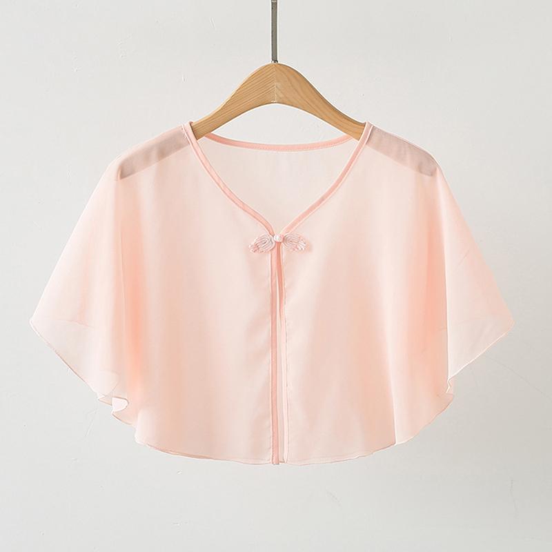 Chiffon Short Outer Wear Sunscreen Shawl Women Sun Clothing Summer Spring Sun Protection Cloak Lace Thin Jacket