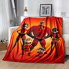 1pc The Increibles Printing Blanket - Soft, All-Season Throw for Living Room, Beroom,Personalize Gift with Aorable Cartoon Esign