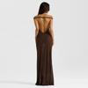 Y26Ds068 European and American Style Cross-Border Women's Spring and Summer Amazon New Sexy and Elegant One-Shoulder Backless Dress