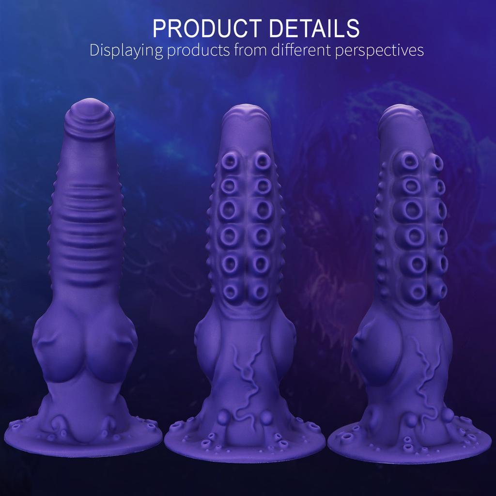 New Octopus Tentacle Shaped Octopus Premium Silicone Anal Plug Penis Soft Anal Expansion Sex Toy