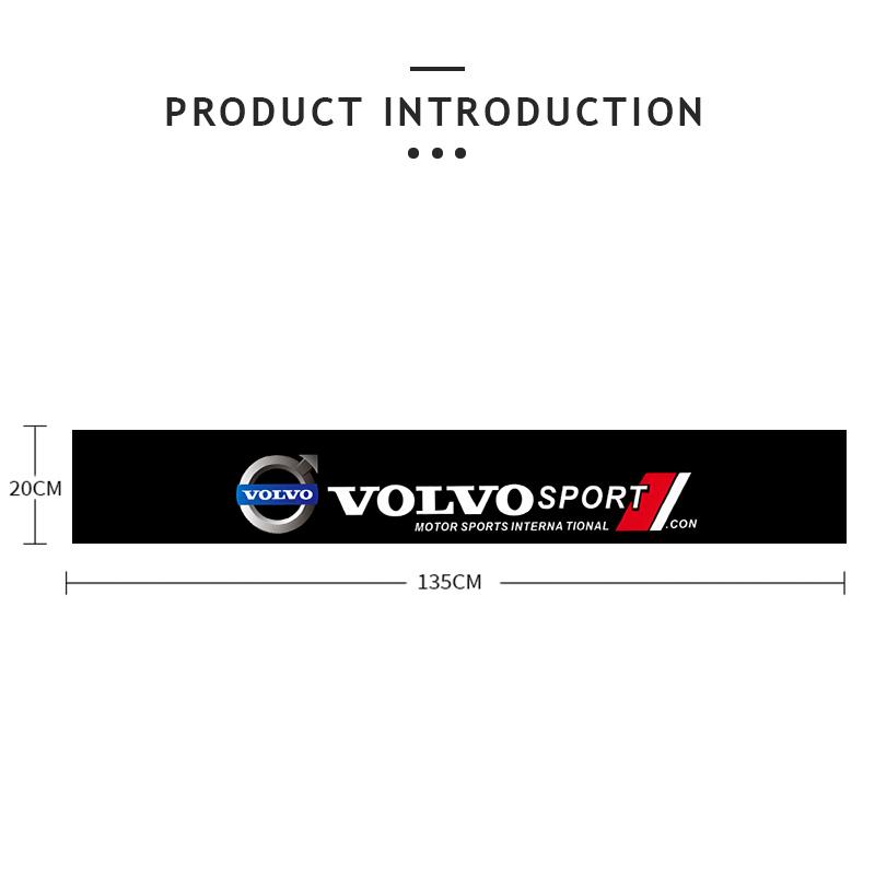 Car Windshield Sticker Auto Badge Decoration Decal For Volvo Xc60 Xc90 V40 V60 S60 V50 V90 S80 C40 XC40 V70 XC70 C30 EX90 Rdesig