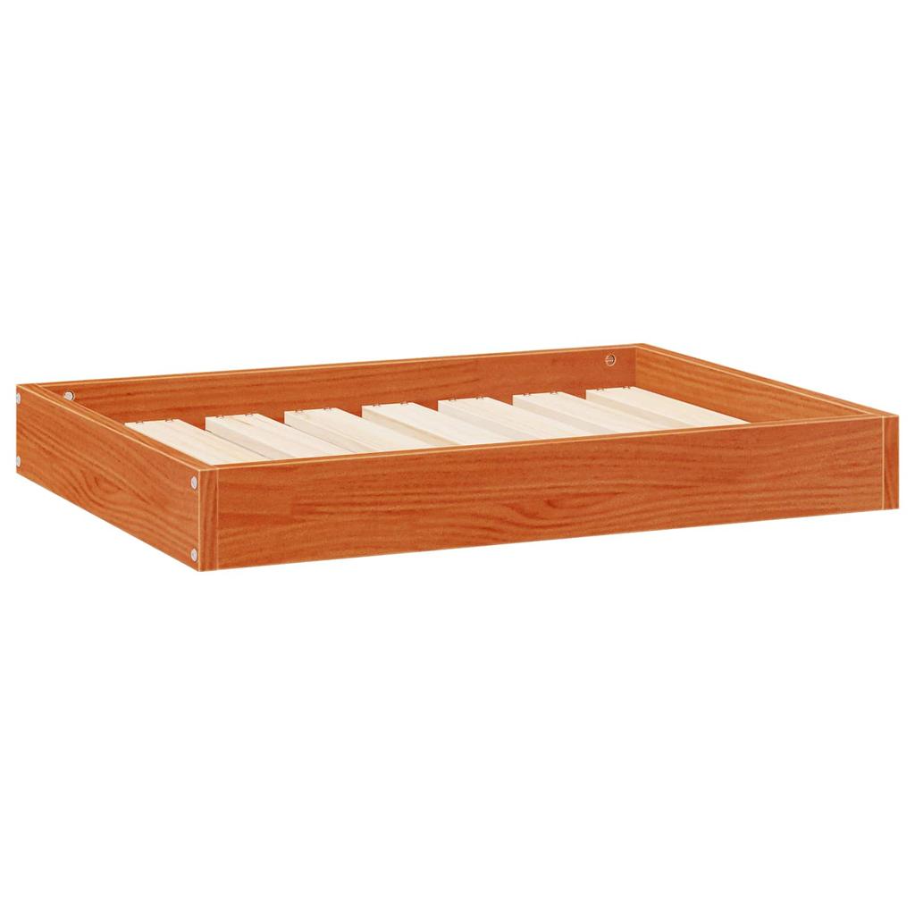 Dog Bed Wax Brown 72 x 54 x 9 cm Solid Pine Wood