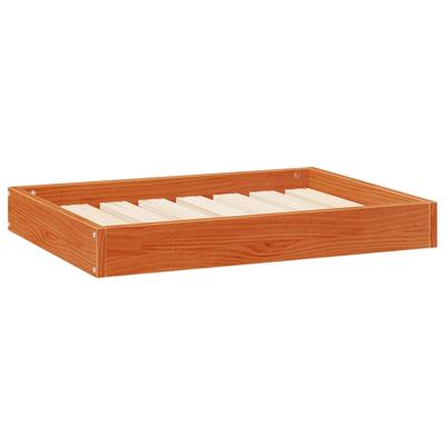 Dog Bed Wax Brown 72 X 54 X 9 Cm Solid Pine Wood