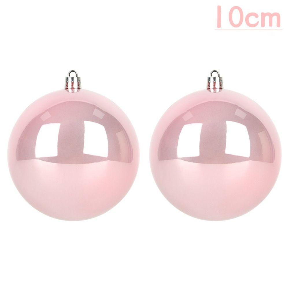 2pcs/set New Large Christmas Ball 10cm Colorful ChristmasOrnaments Christmas Spheres Pendant Party Decoration