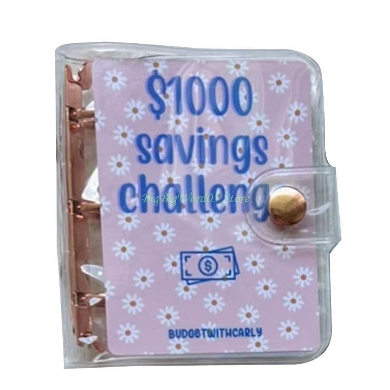 24TE 5 Styles 2025 Mini Budget Book Binder Savings Challenge $150/300/500/1000 Saving