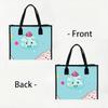 Cute Cartoon Ice Cream Portable Tote Bag Fashion Large Capacity Casual Handbag for Daily Use Shopping Travel