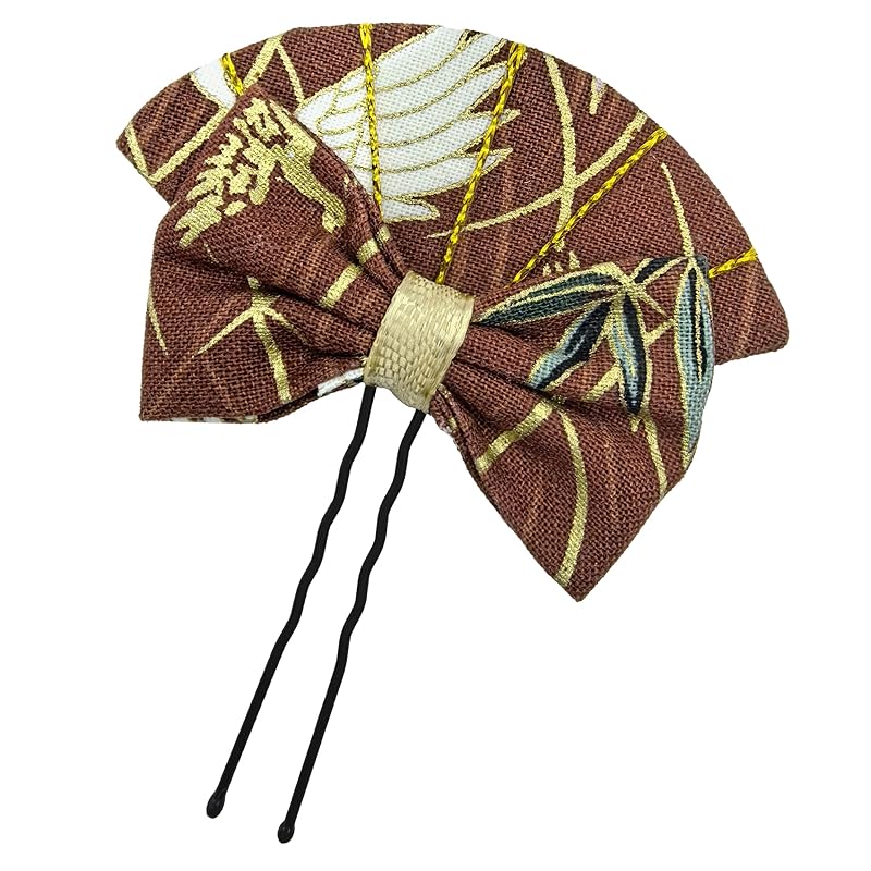 

[JZOON] Shichigosan hair ornament Tsumami work ribbon bow knot cherry blossom design cute coming-of-age ceremony yukata Hakama kimono For furisode