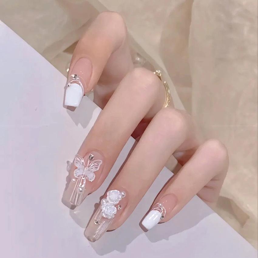 Butterfly Wearing Nail Removable Nail Patch Nail Patch Nail Patch False Nail Wearing Nail Patch X102