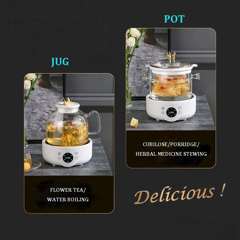 500W Intelligence Multi Functional Health Pot Large Capacity Soup Boiler Teapot Household Timeable Stewing Cookware