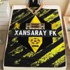 1Pc Xansaray Fk Print Flannel Blanket High Quality Warm Comfortable Cover for All Seasons Perfect for Gifts Home Decor