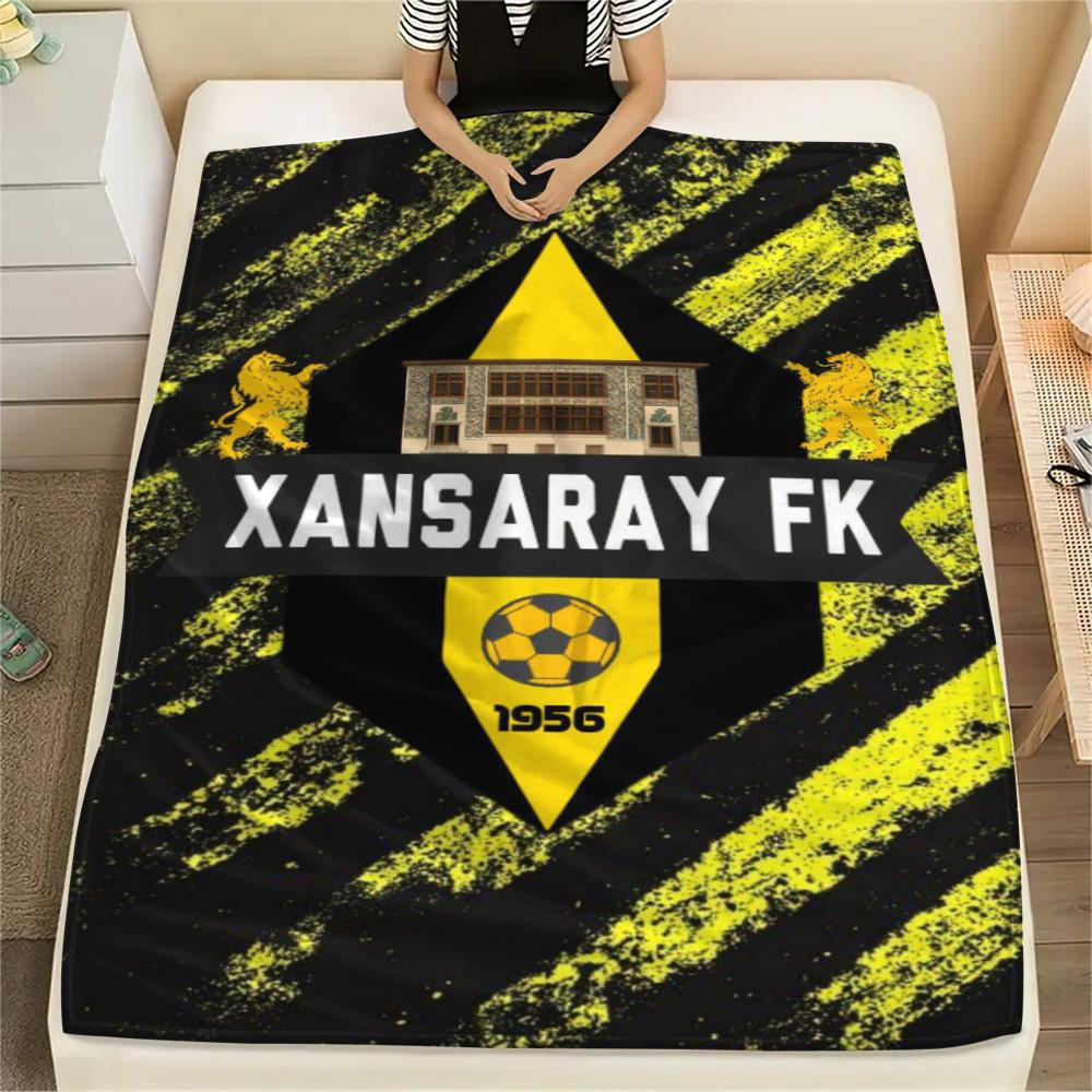 1Pc Xansaray Fk Print Flannel Blanket High Quality Warm Comfortable Cover for All Seasons Perfect for Gifts Home Decor