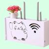 Wall Mounted Storage Boxes No Drill Cable Router Storage Boxes Shelf Wall Hangings Bracket Cable Organizer Wire Storage Boxes