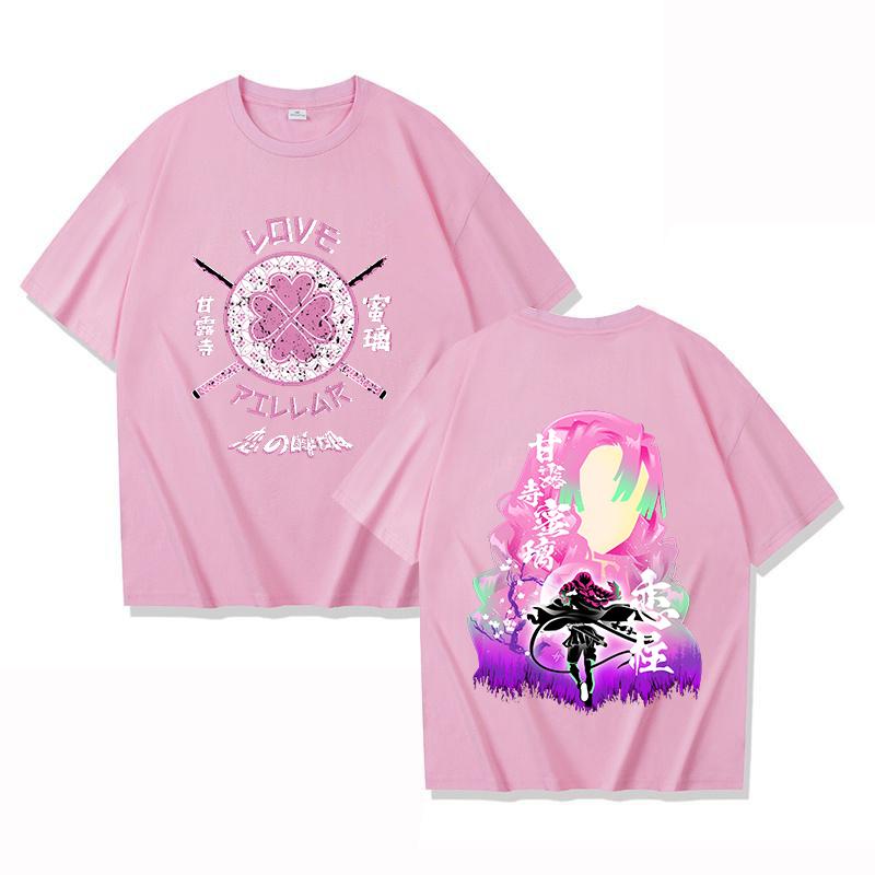 Hot Anime Kanroji Mitsuri Printed T Shirts Fashion Women Men Casual Tops Summer Short Sleeve Harajuku T Shirts