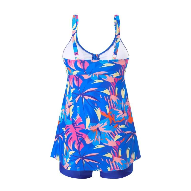 2026 Drawstring Front Tankini Set Women Swimwear Two Pieces Swimsuit Female Bathers Bathing Swimming Swim Suit Beachwear Summer