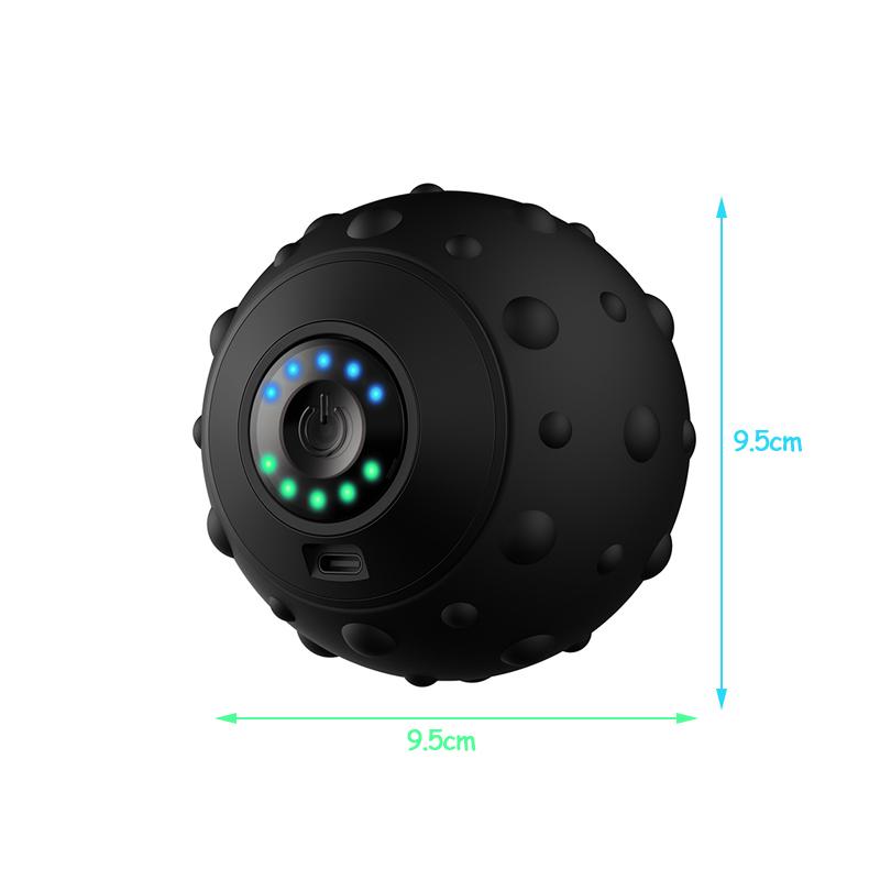 

Electric Yoga Fascial Ball Rechargeable Vibrating Massage Ball Deep Muscle Relaxation Fitness Exercise Recovery Body Massager чорний