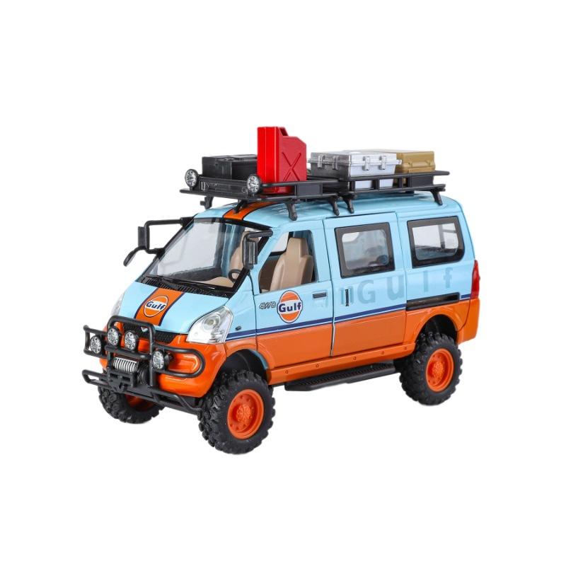 Simulation 1/24 Scale Off Road Vehicle Model of Van Diecast Toy Vehicle Children Boy Gift Birthday Colelction Miniature Voiture