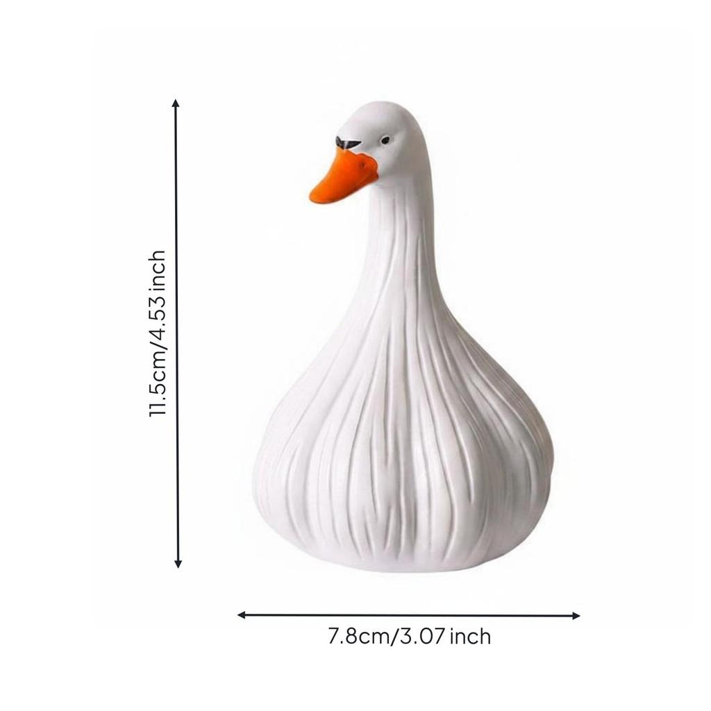 Duck Figurine Carved Resin Ornament Feather Textures