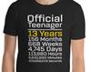 Official Teenager 13 Years Time Calendar Funny Unisex Gift T-Shirt