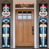 Christmas Door Couplet Set - Winter Holiday Hanging Decor - Porch Hanging Door Decor (2342)