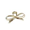 Large Metal Bow Hairpin for Women - High-Grade Shark Clip