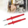 2pc 4mm Accuracy Test Clients Laboratory Grade Instrument Probes Counter Aging PVC Construction for Multimeters