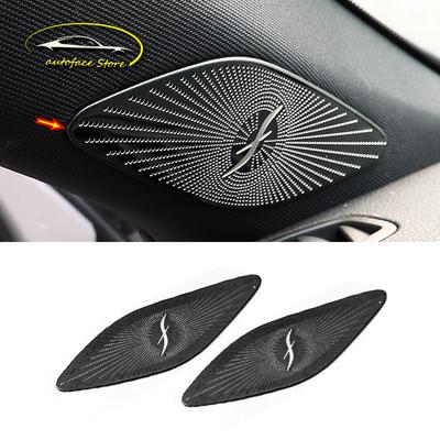 Für Mercedes Benz A-Klasse Zubehör Edelstahl Auto Innen A-Säule Lautsprecher Horn Abdeckung Trim Auto Styling