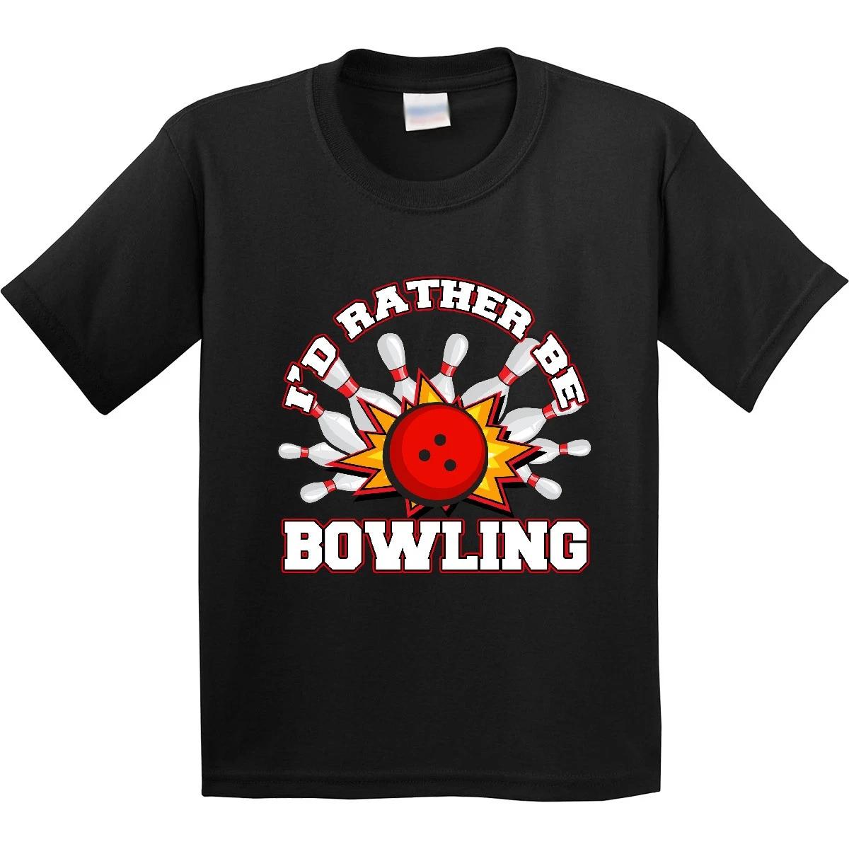 

Inktastic I d Rather Be Bowling Youth kids boys T-Shirt Bowler Strike Humor Sports Tee 150
