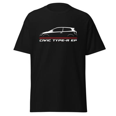 Kvaliteetne T-särk Honda Civic Type-R EP 2001-2005 Fännidele Sünnipäevakingitus
