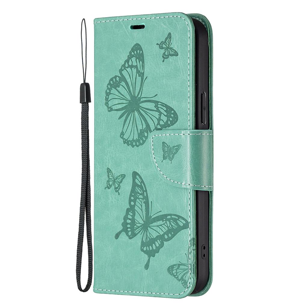 For Xiaomi Redmi Note 13 Pro+ 5G Leather Case with Wallet Stand Butterfly Imprinted