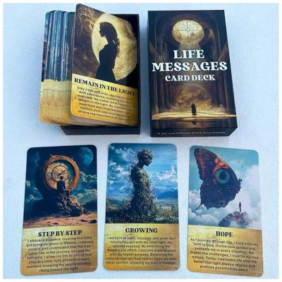 Life Message Oracle 54 Spiritual Wisdom Oracle Oracle Embrace Your Inner Light and Deck, Cards, Beginner's Cards, Transform. [Product]