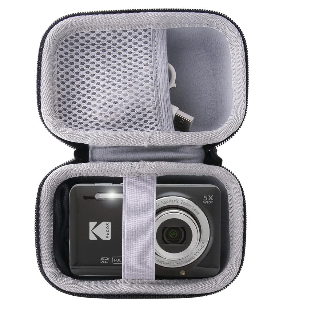 WERJIA Úložné pouzdro pro kompaktní digitální fotoaparát Kodak Ochranné úložné pouzdro FZ43/ FZ53/FZ55/FZ45 (Černá)