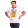 Garfield Unisex Adult Happy Face Ringer T-Shirt