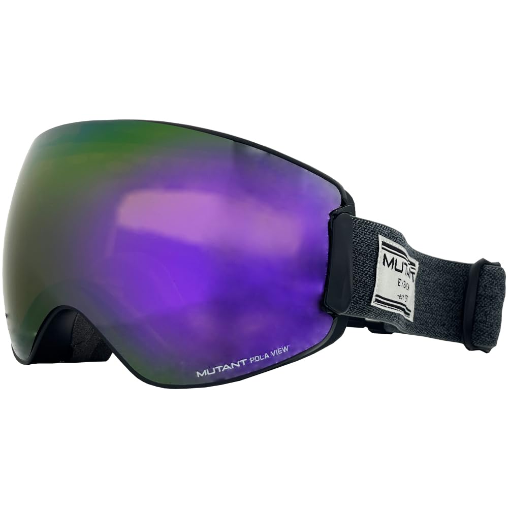 

Mutant Snow Goggles with Polarized Lenses, M2301PL-1, MBK/PUR