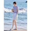 Women's Pure Color Knit Round Neck T-Shirt